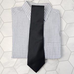 Men's ISSAC MIZRAHI for Target Black Modern Fit Tie.